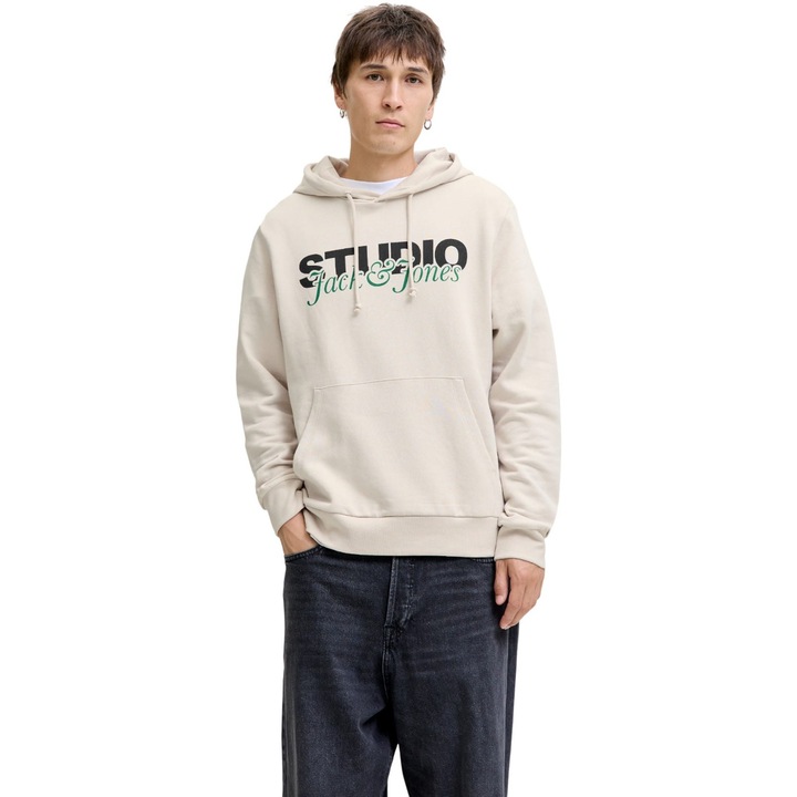 Hanorac JACK &JONES Yuki Sweat Hood BF 52231, Bej