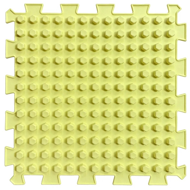 Covoraș ortopedic pentru masaj Puzzle "Mix", multicolor, 26x26cm, 1 element