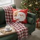 Dekoratív párnahuzat, karácsonyi mintás, 45x45cm
