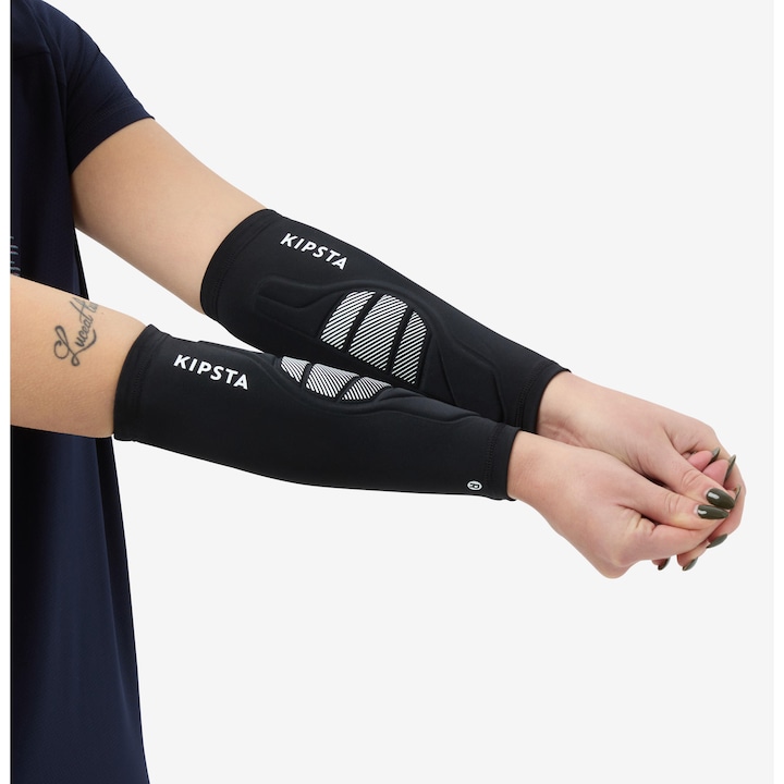 Наколенки Kipsta за волейбол vap100, черно-бял, полиуретан