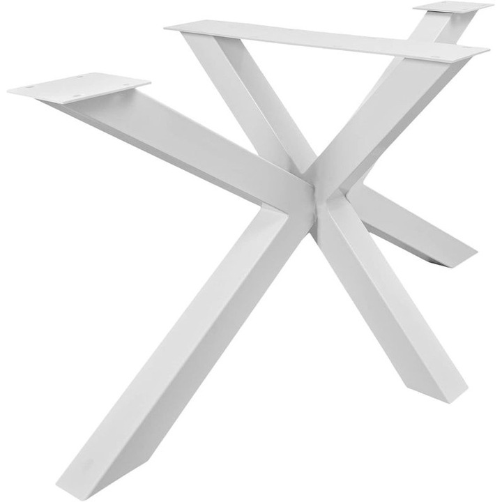 Picior metalic masa spider, alb, bucatarie/dining, 70x71x108cm