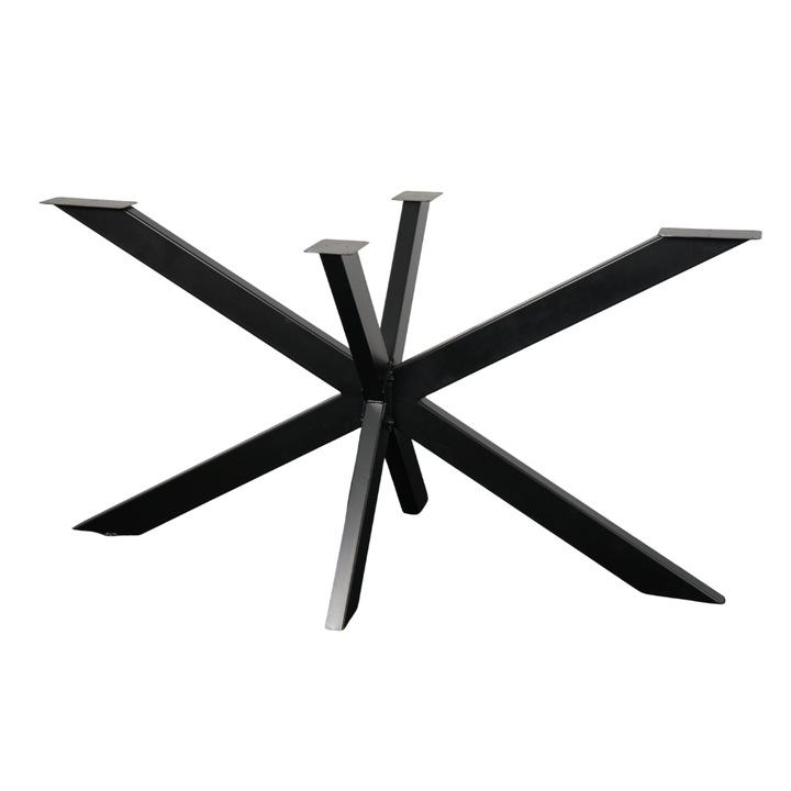 Picior metalic masa spider, negru, bucatarie/dining, 70x71x108cm