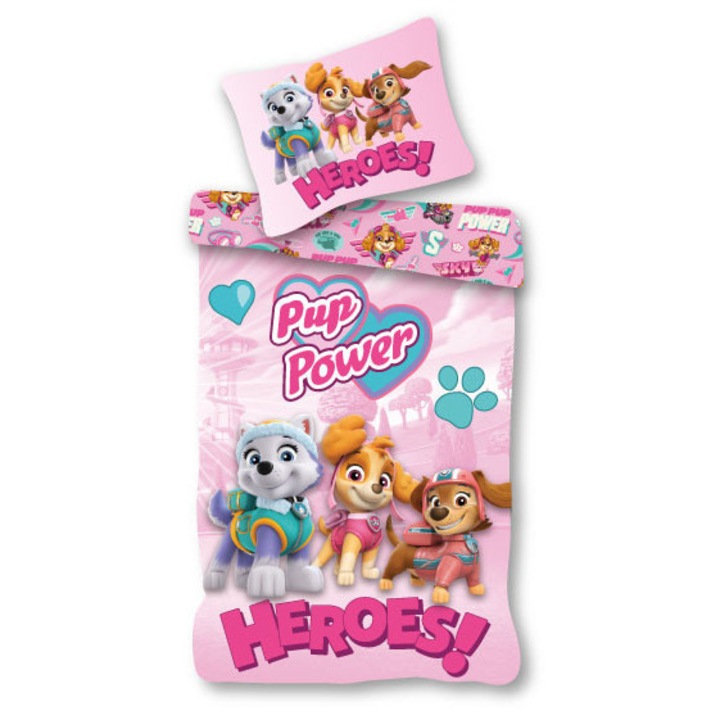 Mancs Őrjárat Heroes! ágyneműhuzat 140×200cm, 70×90 cm