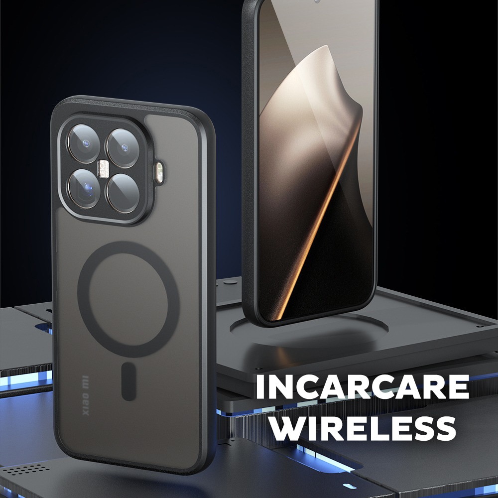 Husa pentru Motorola Edge 50 Ultra Daden® PureFrost MagSafe, Incarcare wireless, Protectie sporita, Anti-amprenta, Negru fumuriu