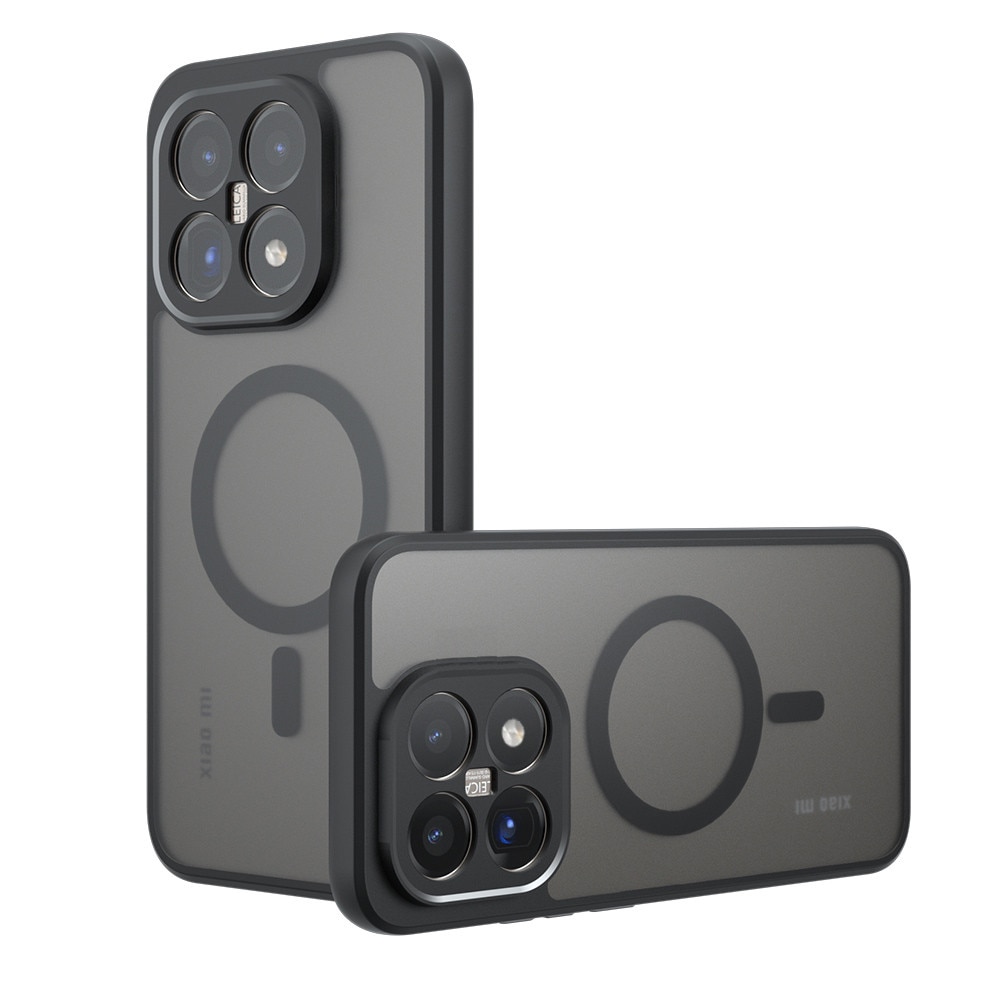 Husa premium pentru Xiaomi 15T CareFree Defender, cu MagSafe, Design Slim & Protectie Completa, Never-Yellow, anti-amprente - negru mat