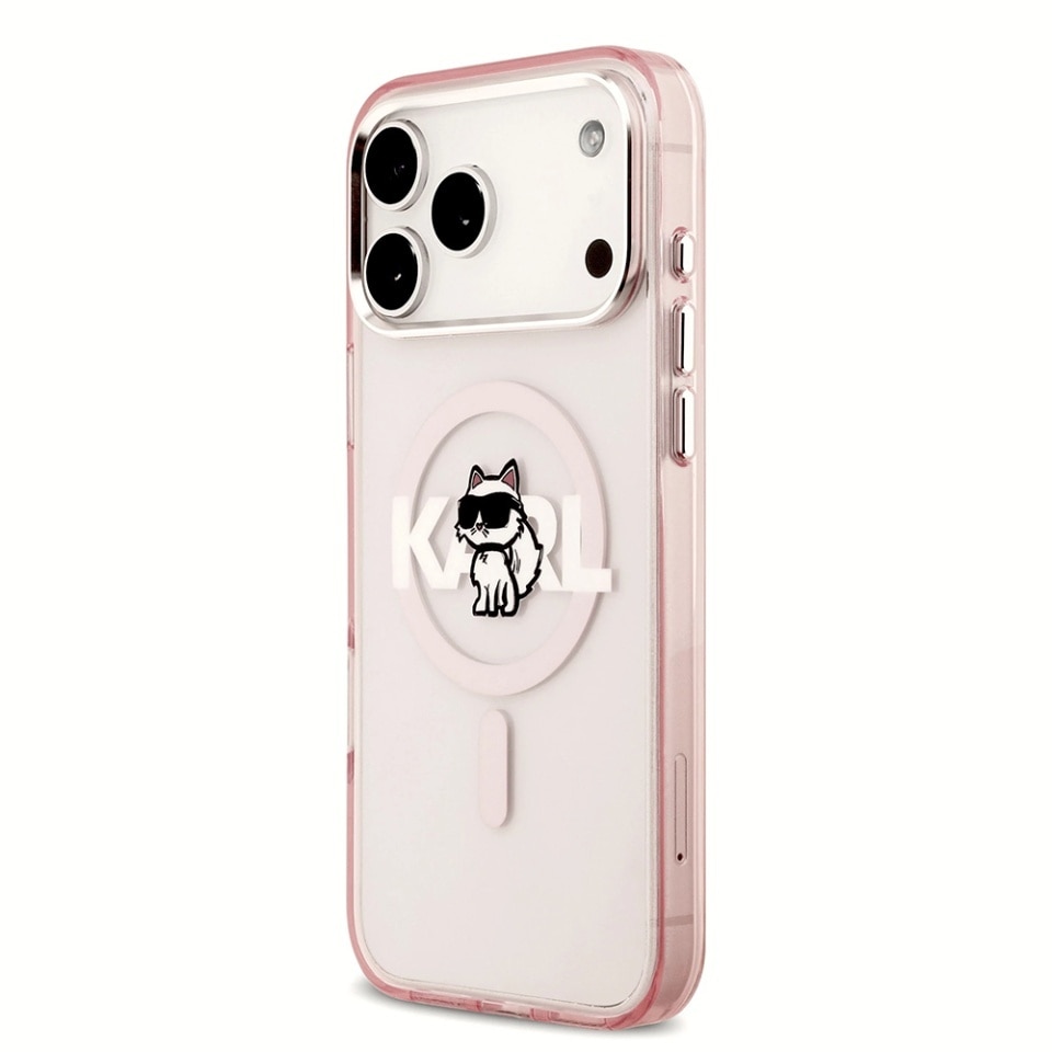 Husa pentru iPhone 17 Pro Max, Karl Lagerfeld, IML MagSafe, Roz