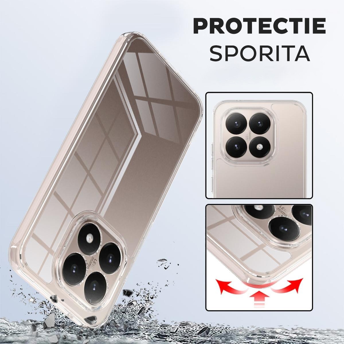 Husa pentru Xiaomi 17 DaDen, silicon transparent Premium, Ultra Slim, Flexibila, Transparenta