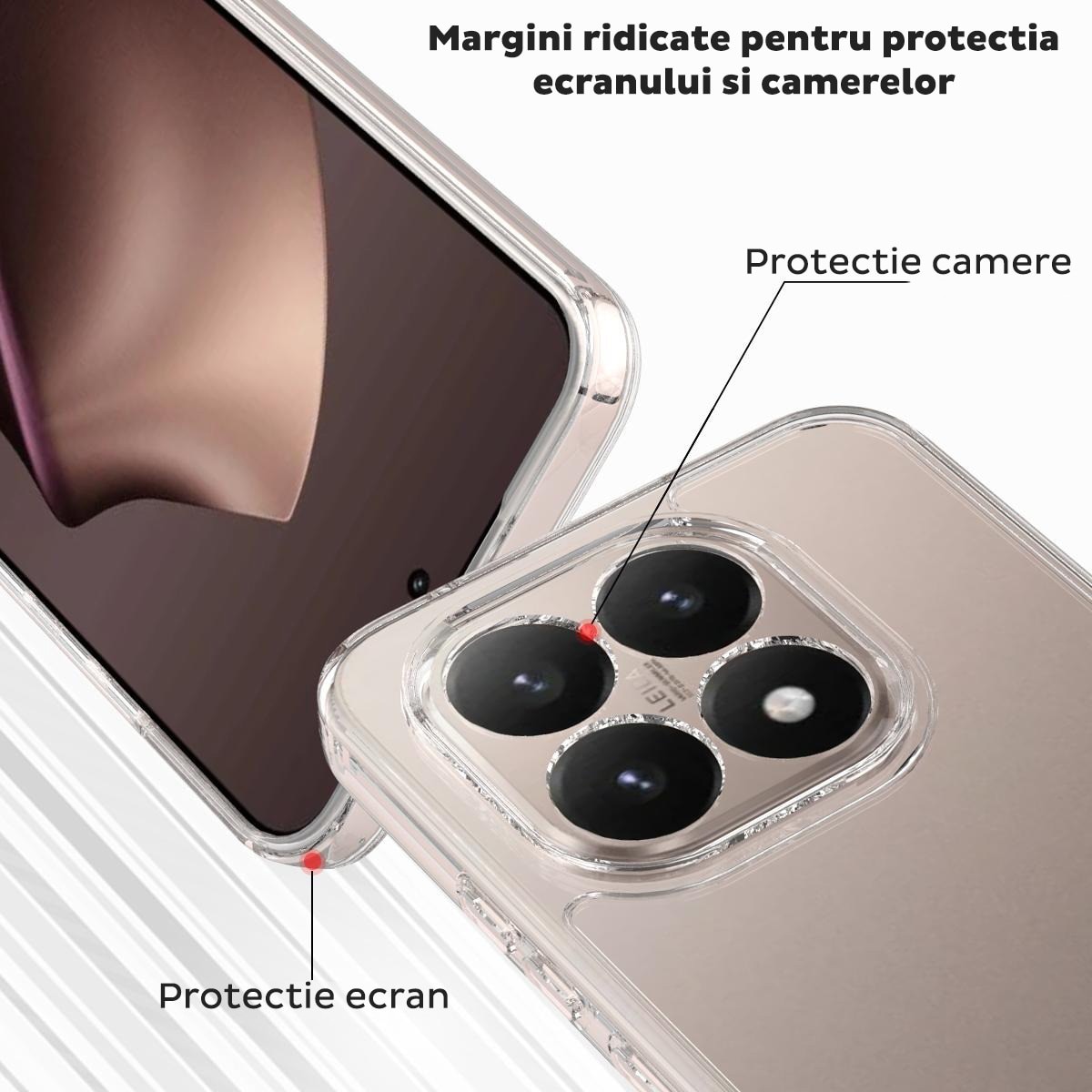 Husa pentru Xiaomi 17 DaDen, silicon transparent Premium, Ultra Slim, Flexibila, Transparenta