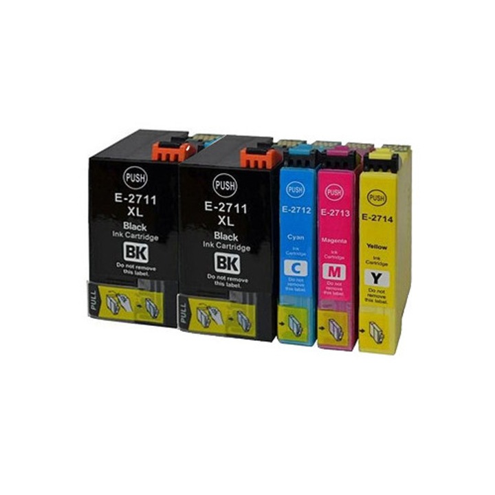 Set 4 cartuse cerneala imprimanta pentru Ricoh GC 41 XL, 40 ml si 2040 pagini negru, 32 ml si 1630 pagini fiecare culoare, GC41, compatibil cu S2100N 3100SNw 3110DN SG7100DN SGK3100DN