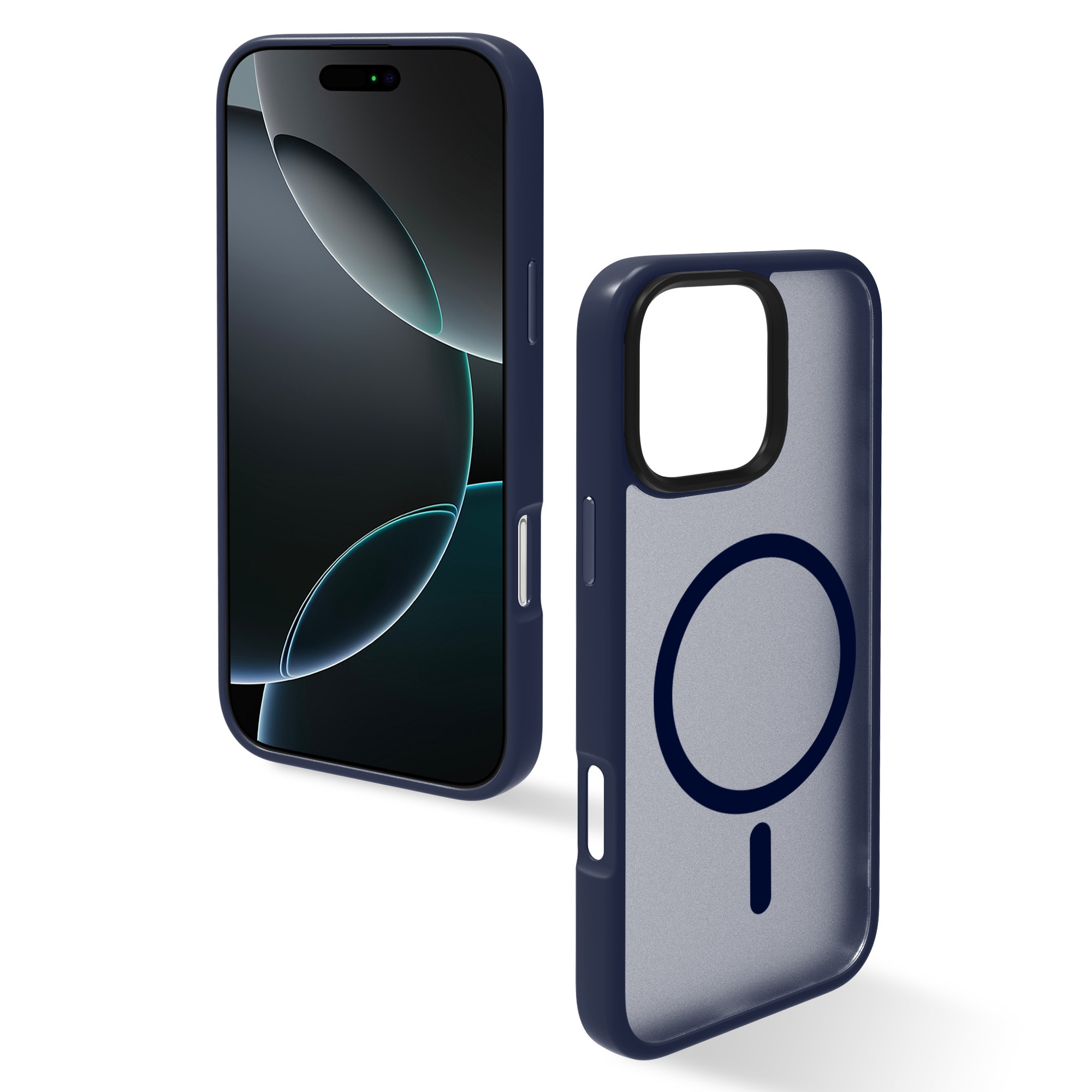 Husa de Protectie, Compatibila Apple iPhone 16 Pro Max, Doctor Shield Fantom, MagSafe - Albastru