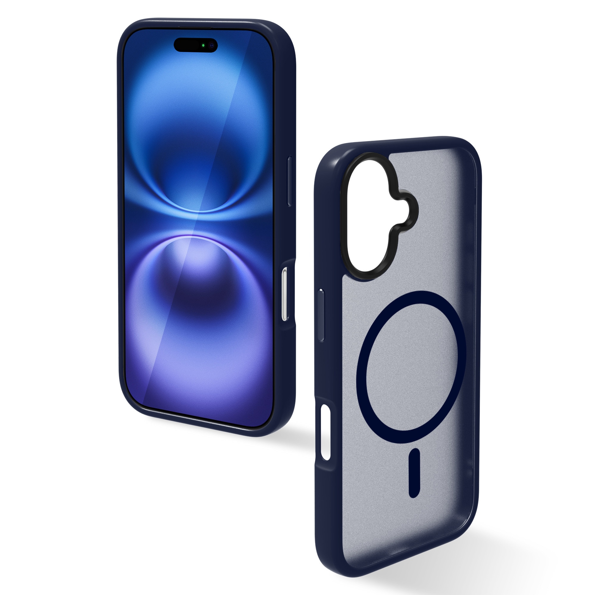Husa de Protectie, Compatibila Apple iPhone 16, Doctor Shield Fantom, MagSafe - Albastru
