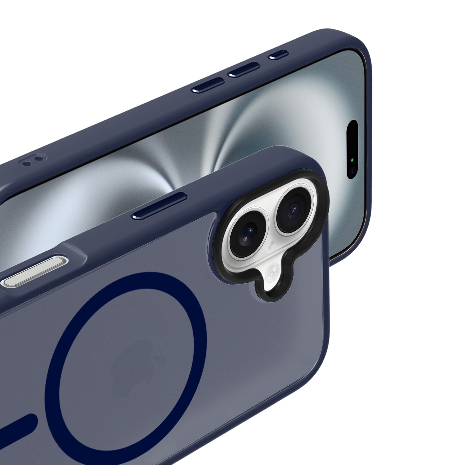 Husa de Protectie, Compatibila Apple iPhone 16 Plus, Doctor Shield Fantom, MagSafe - Albastru