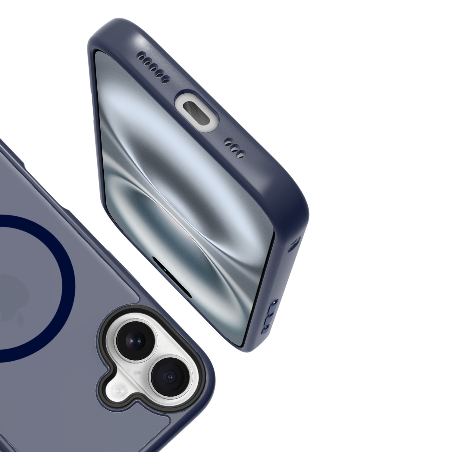 Husa de Protectie, Compatibila Apple iPhone 16 Plus, Doctor Shield Fantom, MagSafe - Albastru