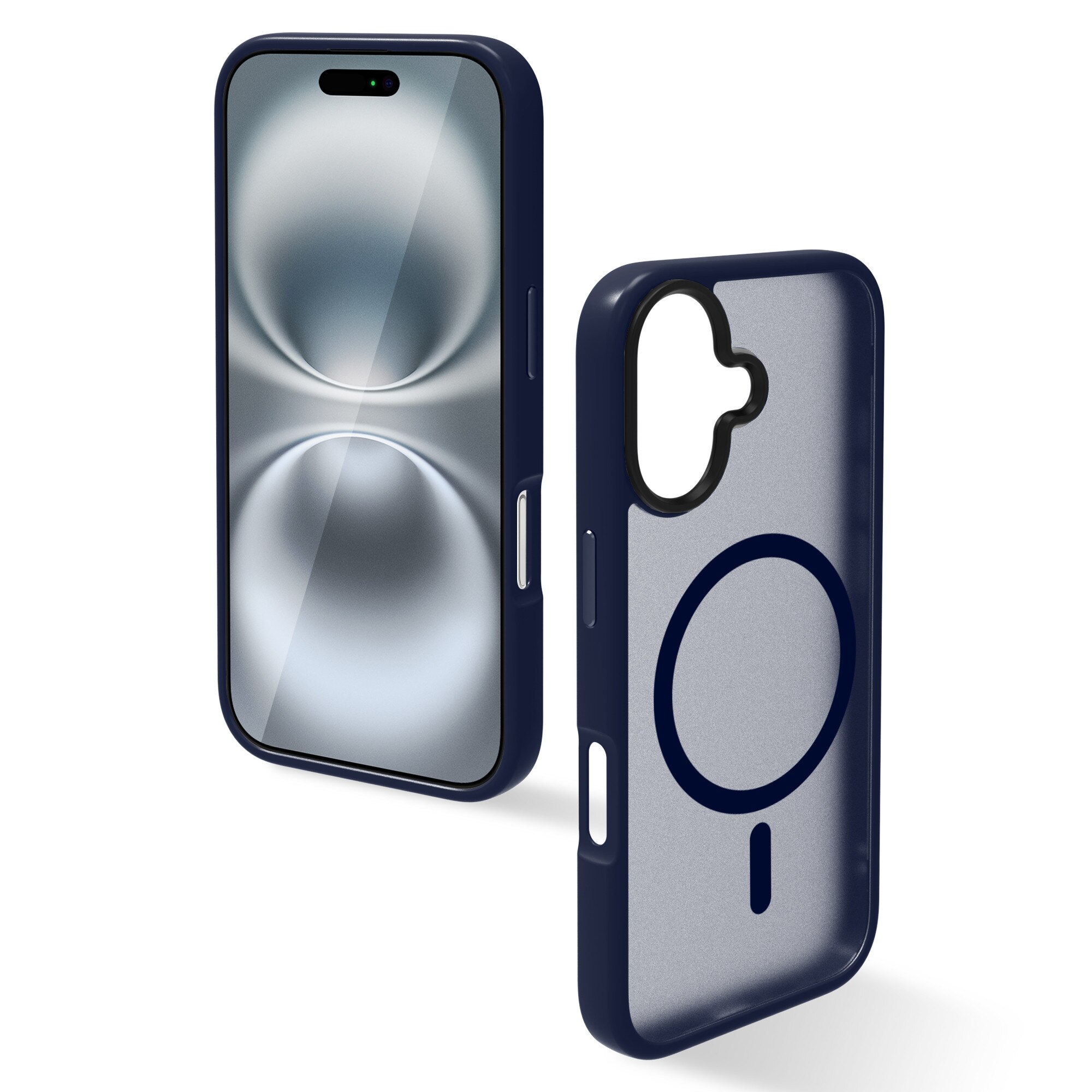 Husa de Protectie, Compatibila Apple iPhone 16 Plus, Doctor Shield Fantom, MagSafe - Albastru