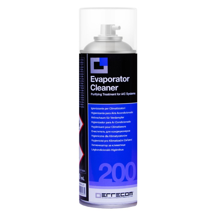 Препарат за почистване на изпарители Evaporator Cleaner 200ml, ERRECOM, дезинфектант, универсална употреба