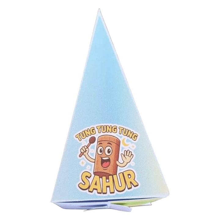 Cutie personalizată în formă de felie tort, KIK, 250g, multicolor, 12x7x5cm