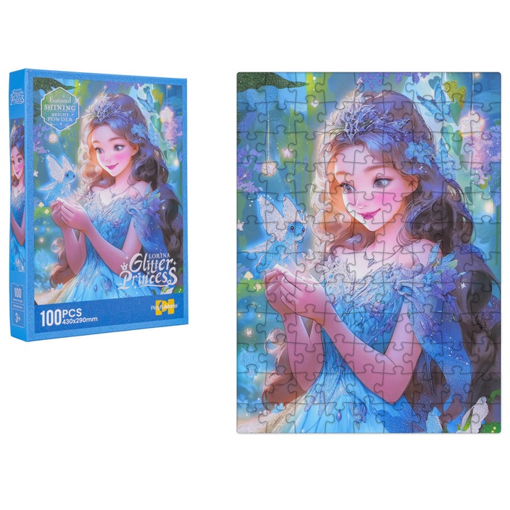 Set de puzzle din 100 de piese - Zâna Albastră