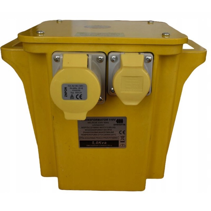 Transformator separational, Syntetyk, IP 44, 2 iesiri 16 A, 1 iesire 32 A