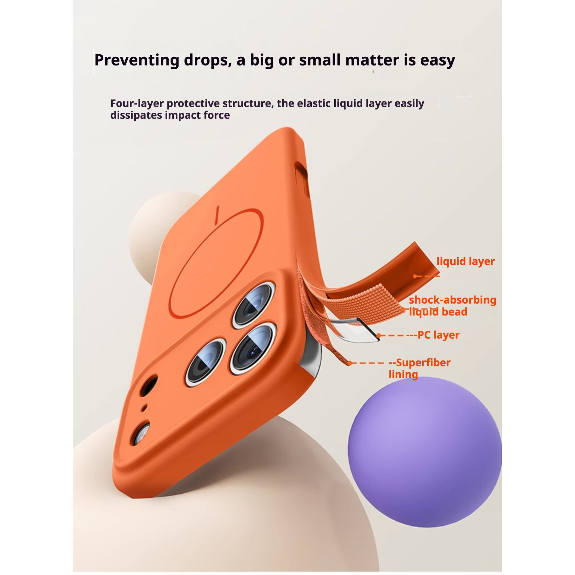 Husa de protectie, pentru Apple iPhone 17 Pro, SZGULAIKE, Silicone Case, MagSafe, Calitate Premium, Interior din microfibra, Albastru inchis