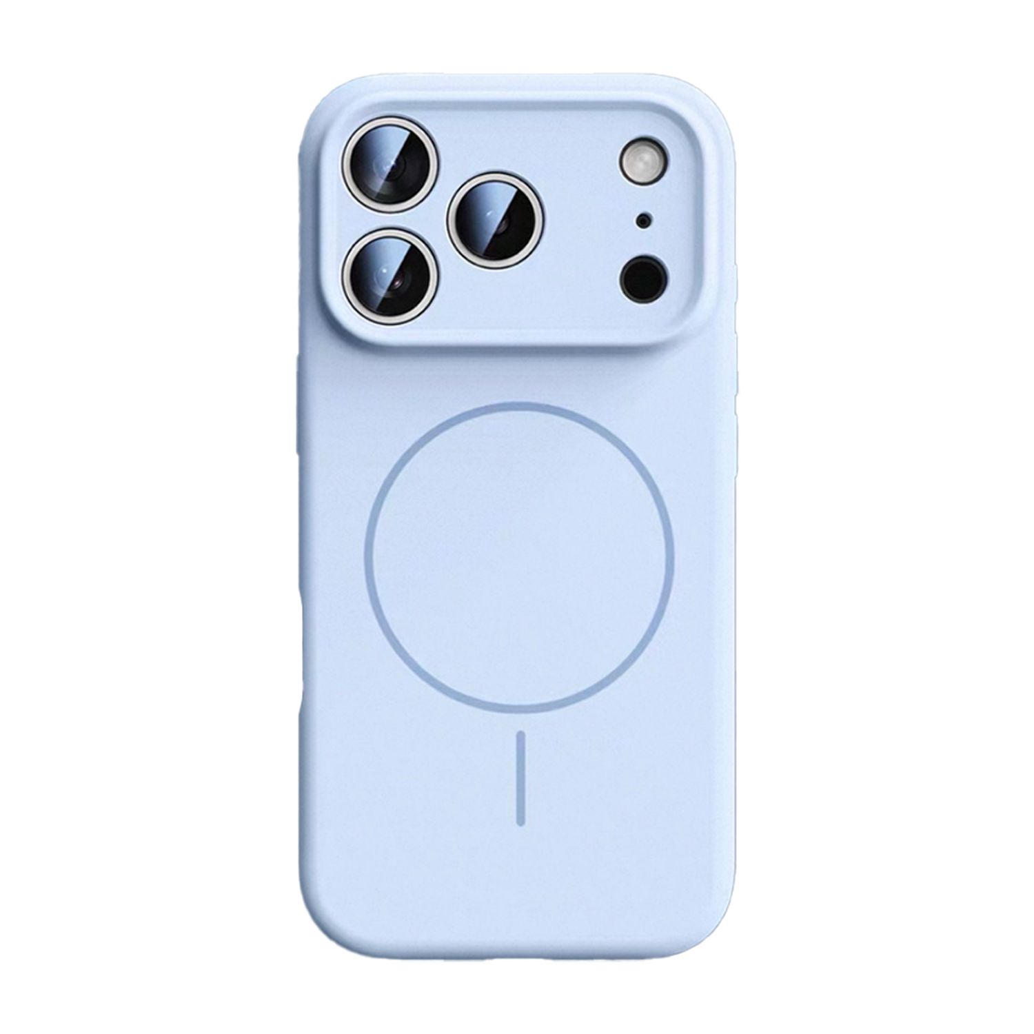 Husa de protectie, pentru Apple iPhone 17 Pro, SZGULAIKE, Silicone Case, MagSafe, Calitate Premium, Interior din microfibra, Albastru inchis