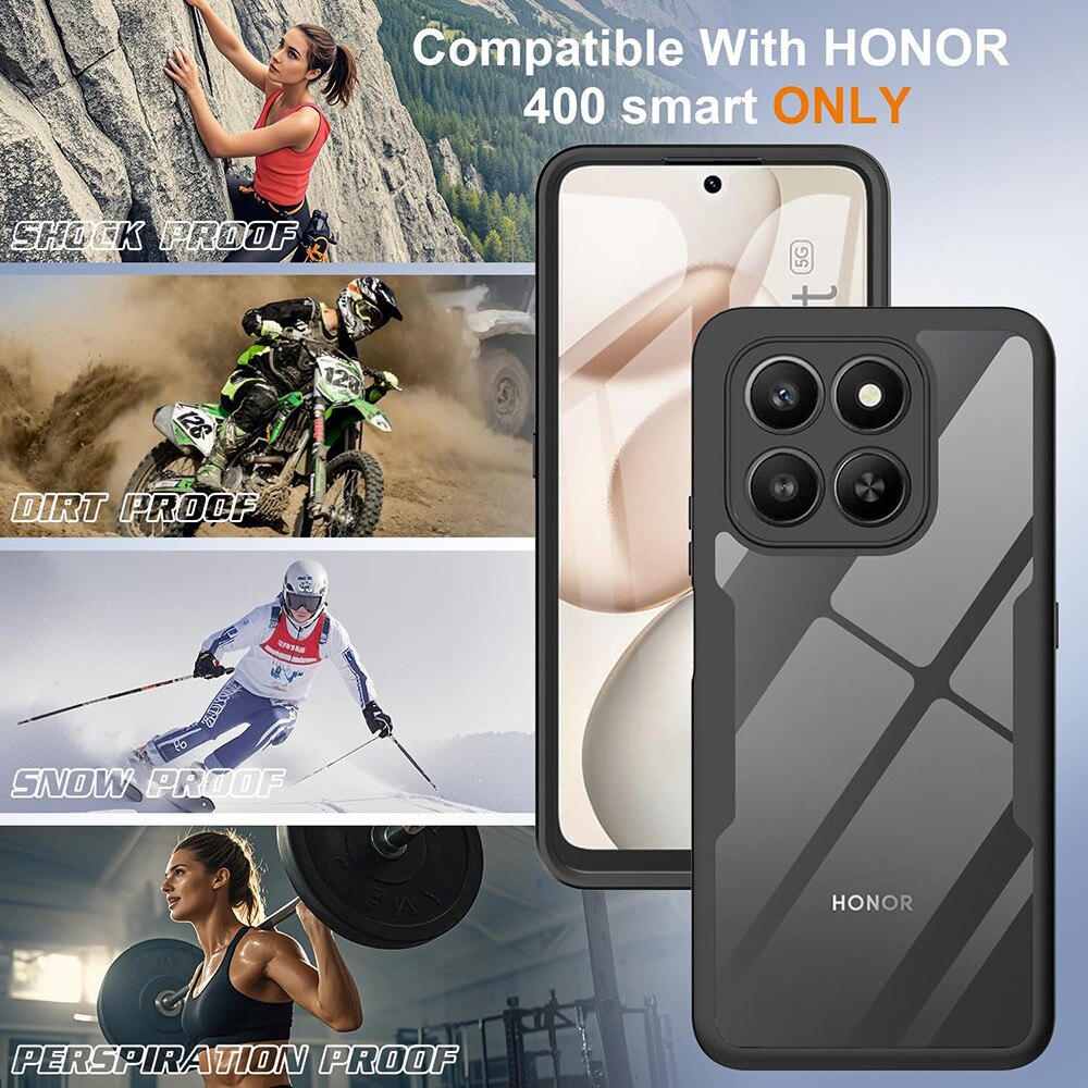 Husa pentru Honor 400 Smart 5G / 400 Smart 4G / X7d 4G + Folie - Techsuit ColorVerse 360 Series - Black