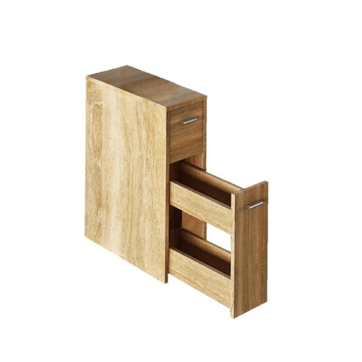 Comoda foarte Ingusta tip Jolly, 20 cm, COM601, eMobili, Sonoma