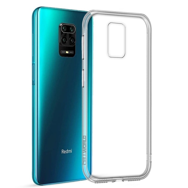Humixx TY113A átlátszó tok Xiaomi Redmi Note 9 Pro / Note 9S / Note 9 Pro Max készülékhez, rugalmas TPU, ütésálló