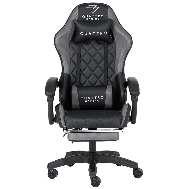 EXTREME Quattro Carbon Gray Gamer Szék Lábbal