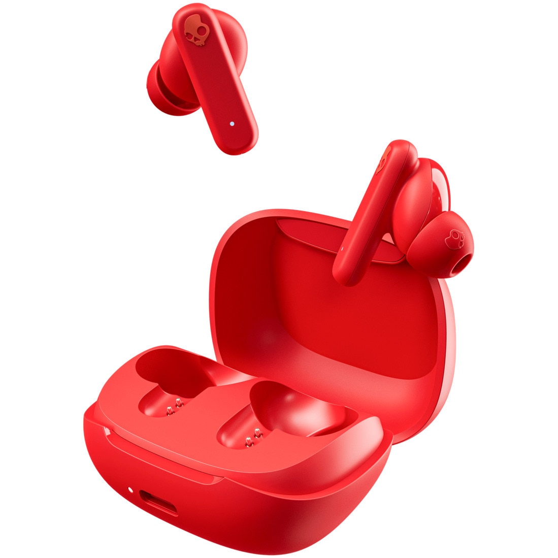 Casti In-Ear Skullcandy Smokin' Buds, True wireless, Bluetooth, Autonomie 20 ore, IPX4, Flame