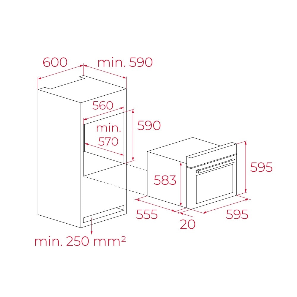 Cuptor electric Teka HCB 6370 SS, cu 7 functii, 60 cm, clasa A+