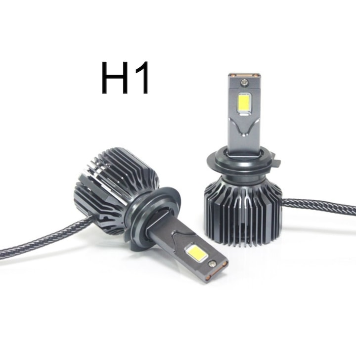2 db MILARIS® hid-LED átalakító izzó készlet, nagy sebességű ventilátor, H1, 150W, 15000lm, 6000K, 9V-36V, alumínium, Canbus, erős fény és nagy teljesítmény, prémium minőség