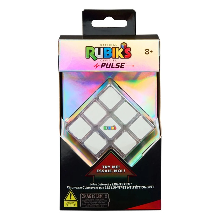Настолна игра Spin Master Rubik Pulse, светеща, за цялото семейство