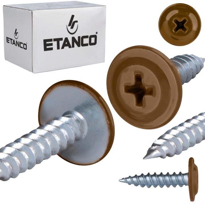 Suruburi autofiletante GM-S, 4,2x19mm, RAL 8003, set 250 buc.