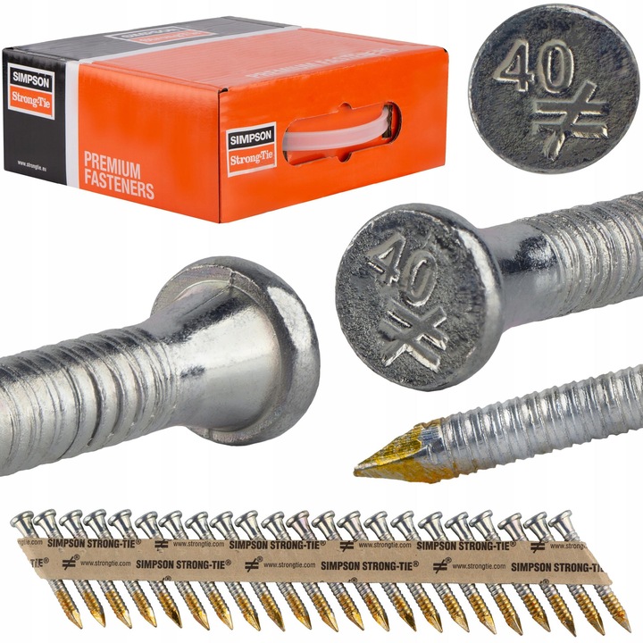 Cuie pentru imbinari din lemn, Simpson Strong-Tie, 4x40mm, 1500 bucati, otel zincat