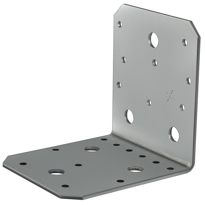 Coltar perforat din otel zincat AB105, 100x100x90mm, 3mm, pentru lemn si beton, 1 buc.