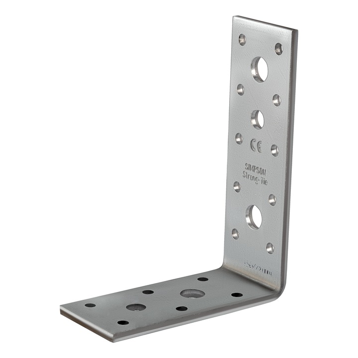 Coltar perforat dulgherie, 120x91x40mm, otel zincat, 1 buc.