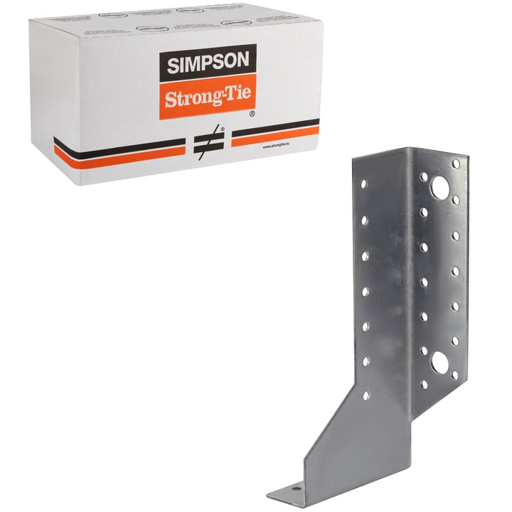 Suporturi pentru grinzi despicate, set 50 buc., Simpson SDED440/30, otel zincat, 188 mm x 2 mm