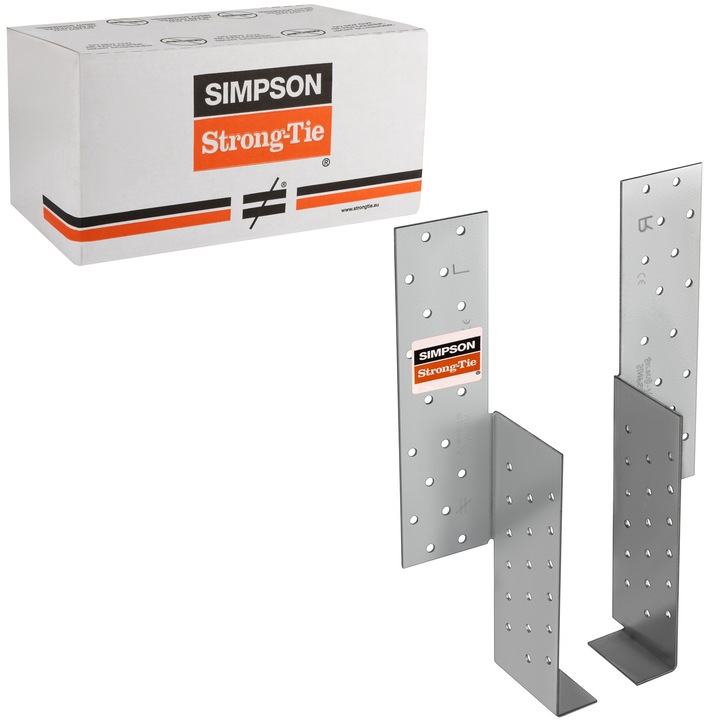 Racorduri capriori, Simpson, 270x63mm, otel zincat, set 20 buc. (10 stanga + 10 dreapta)