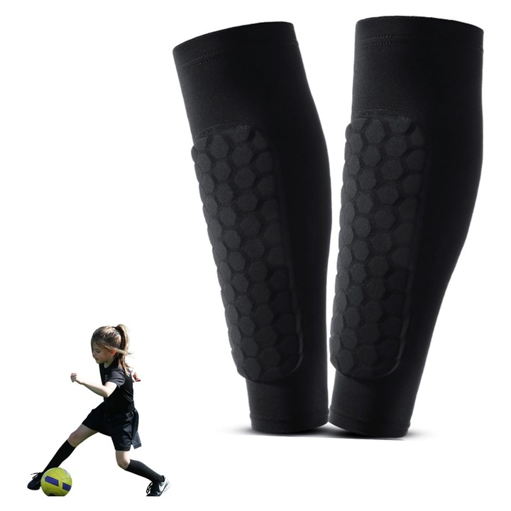 Vádlivédők, focistáknak és minden sportolónak, a legújabb innováció a területen, Vanaxalife®, fekete, XS méret