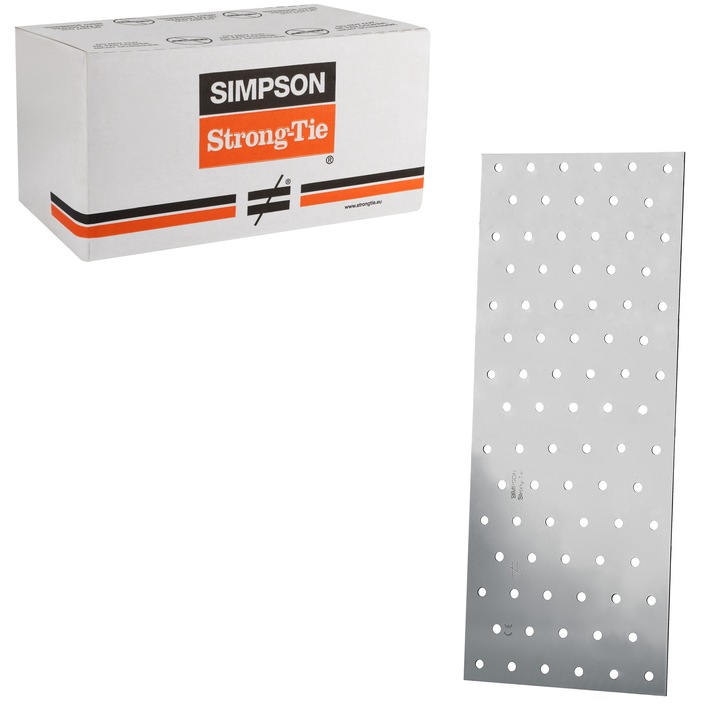 Set de imbinari plate pentru tamplarie, Simpson, NP20, 120x300mm, 25 buc, otel zincat