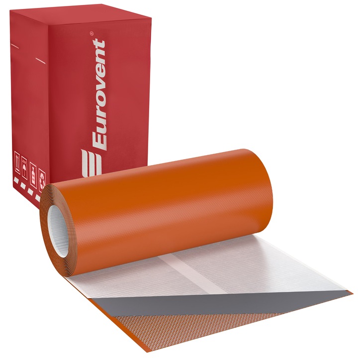 Banda cos de fum, Eurovent FLEX EPDM, 300mm x 5m, Ceglasta RAL 8004, rezistenta la apa si UV