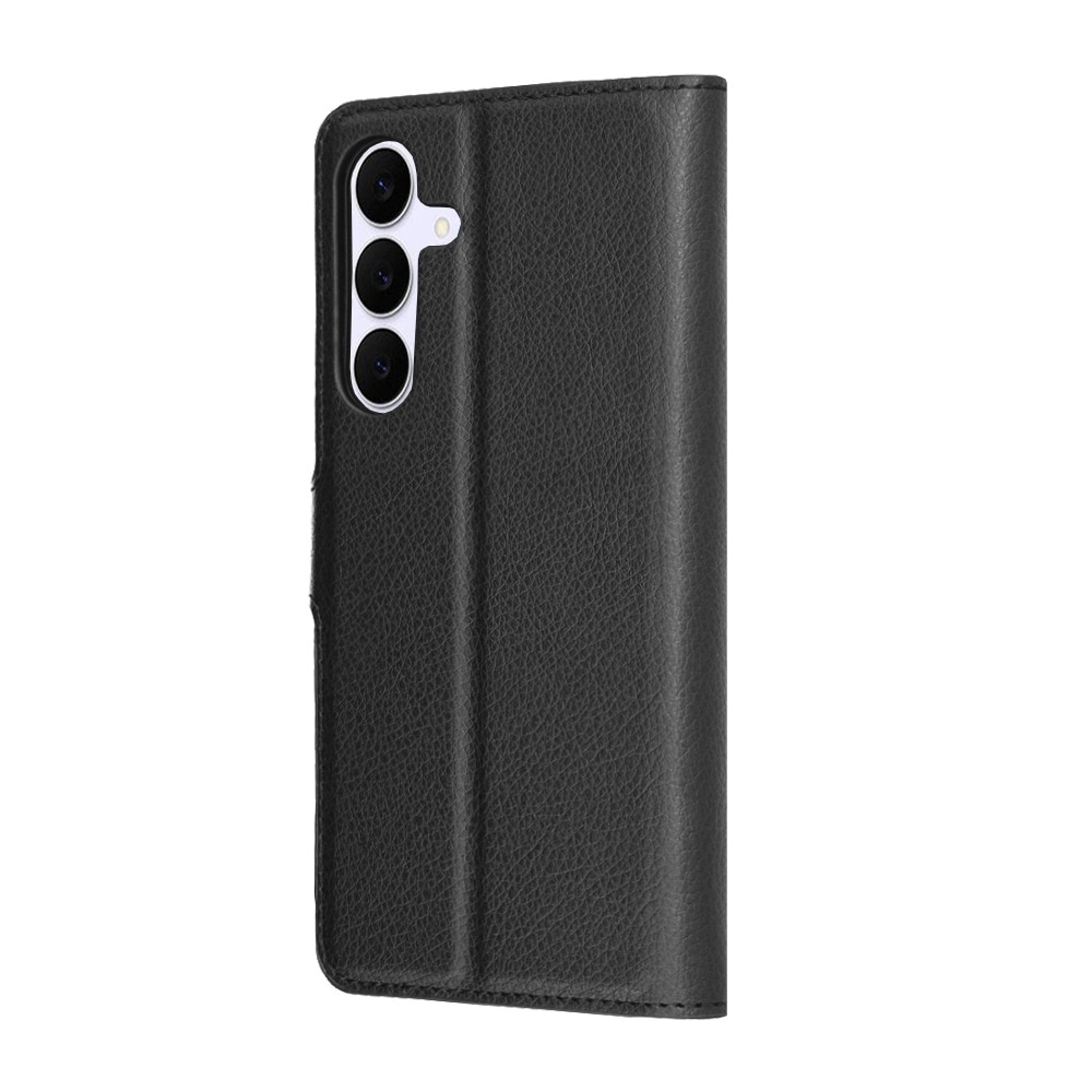 Husa pentru Samsung Galaxy S25 FE Tip Carte, Leather Folio, Functie de Stand, Calitate Premium, Antisoc, Protectie Sporita, Negru
