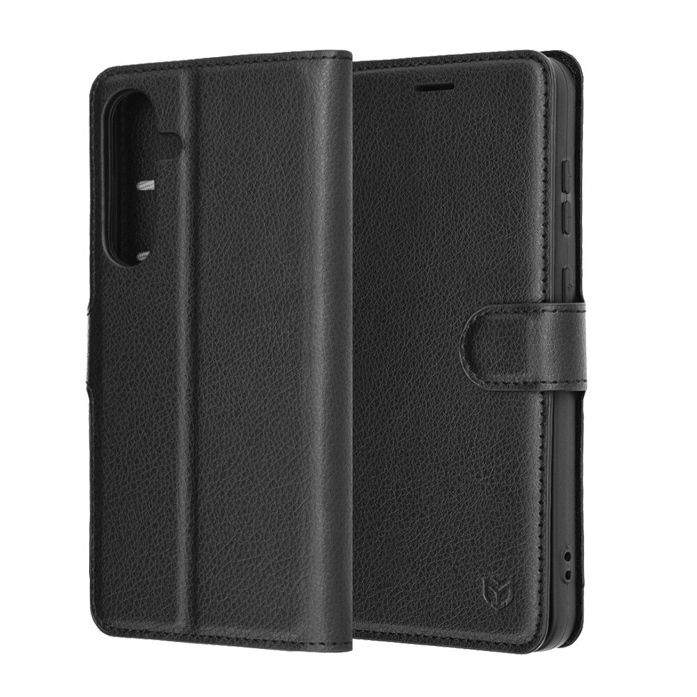 Husa pentru Samsung Galaxy S25 FE Tip Carte, Leather Folio, Functie de Stand, Calitate Premium, Antisoc, Protectie Sporita, Negru