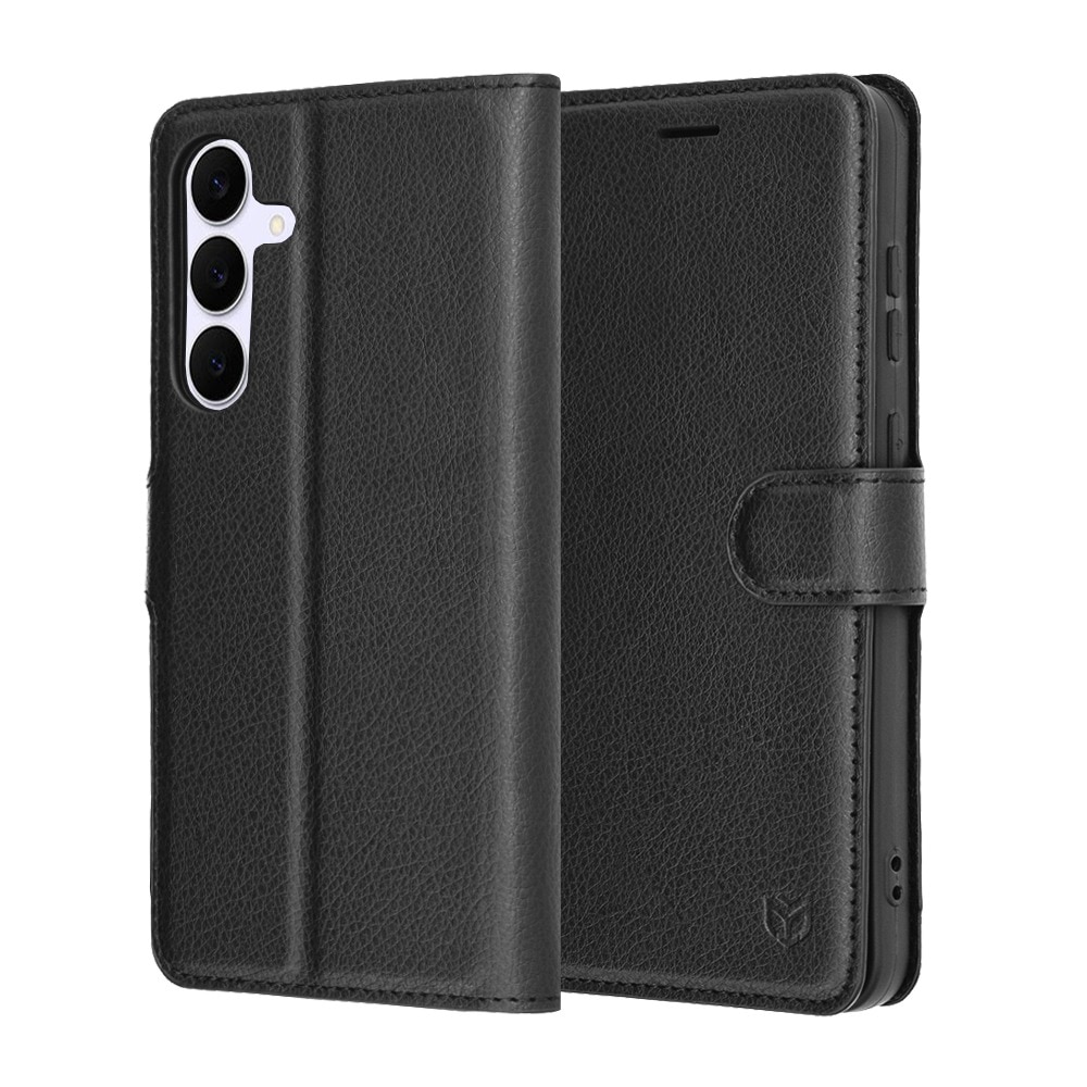 Husa pentru Samsung Galaxy S25 FE Tip Carte, Leather Folio, Functie de Stand, Calitate Premium, Antisoc, Protectie Sporita, Negru