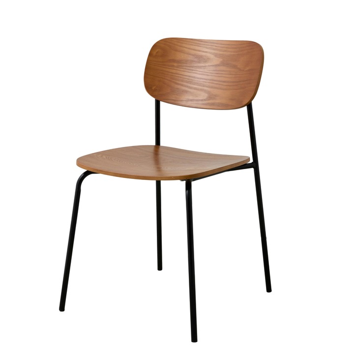 Furnlux étkezőszék, ESA modell, bézs és fekete, 43cm