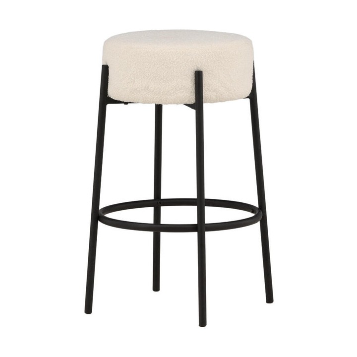 Furnlux Tucson bárszék, fehér és fekete, 41cm