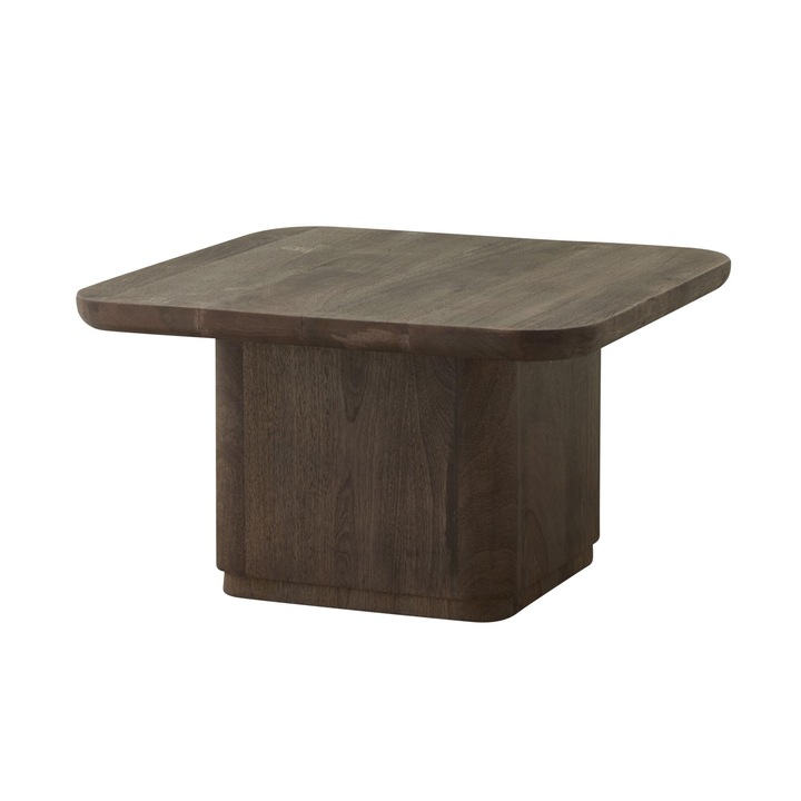 Masa de cafea Furnlux Toke, lemn de mango, culoare maro, 70 cm