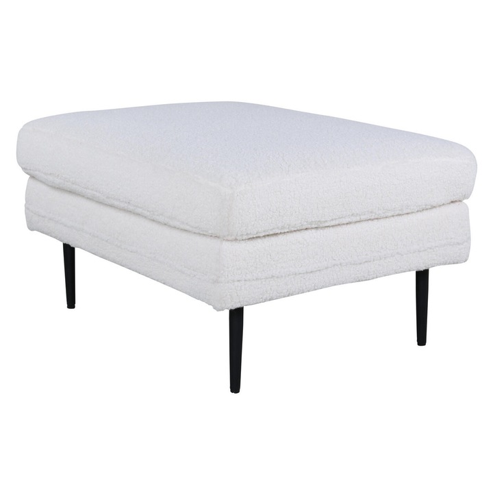 Ülőke Boom, Furnlux, fehér/fekete, 85x64x47cm