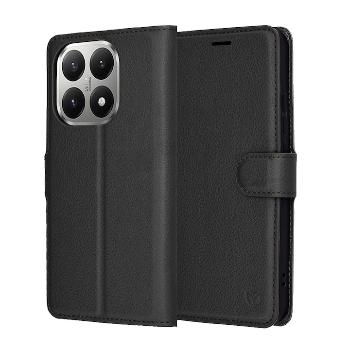 Husa pentru Xiaomi 15T Tip Carte, Leather Folio, Functie de Stand, Calitate Premium, Antisoc, Protectie Sporita, Negru