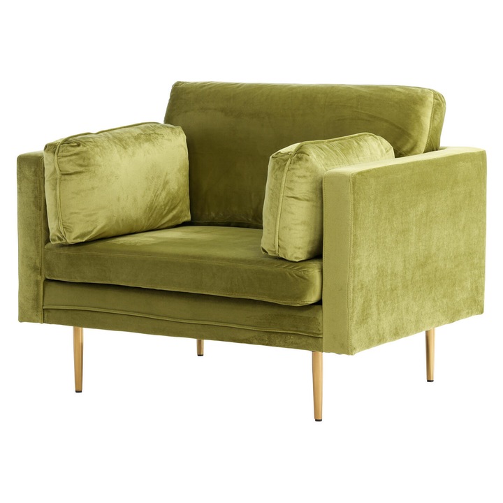 Fotoliu Furnlux Boom, zöld, 110cm, modern design